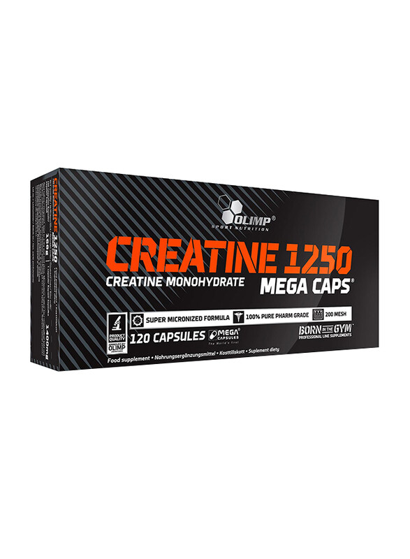 

Olimp Creatine 1250 Mega Caps Food Supplement, 120 Capsules