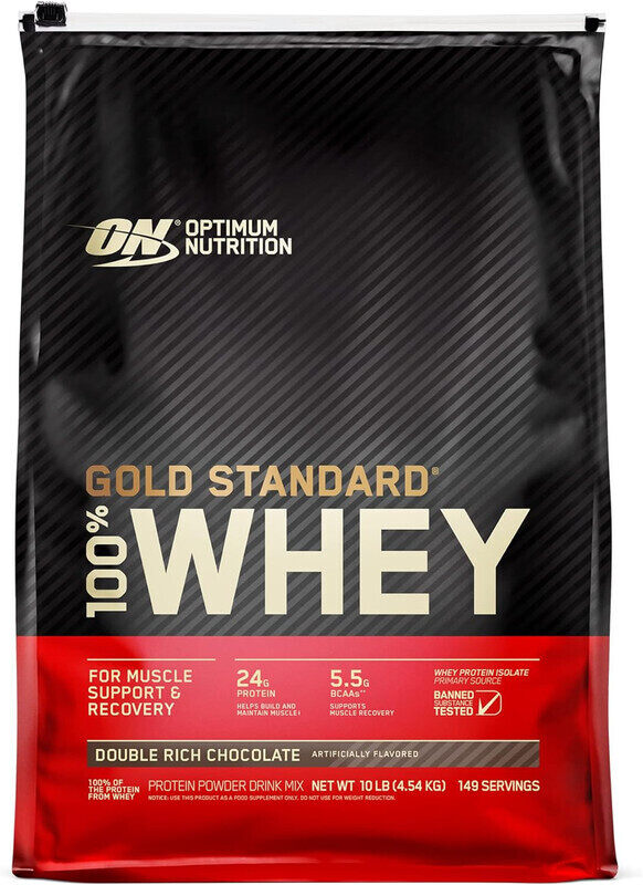 

Optimum Nutrition Gold Standard 100% Whey Protein 10lb Double Rich Chocolate