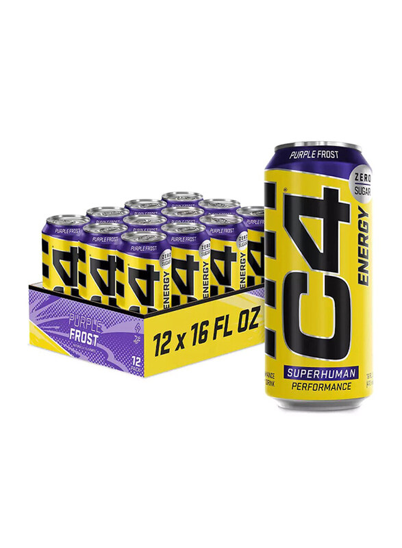 

Cellucor C4 Energy Pre-Workout Drink, 12 x 473ml, Purple Frost