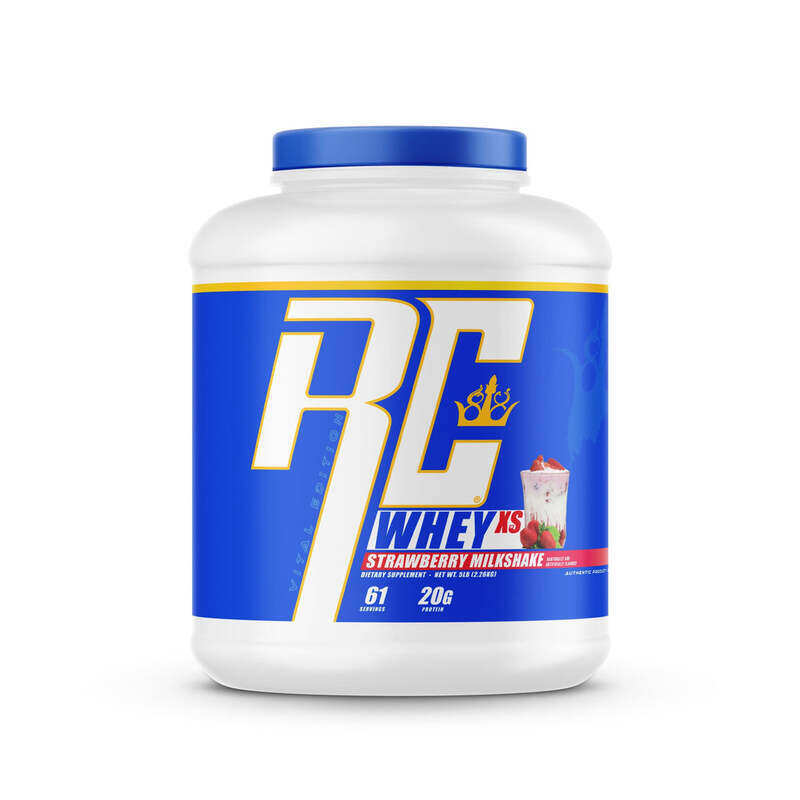 

Ronnie Coleman Whey XS 60 Servings Strawberry Milkshake 5lb 2.26kg