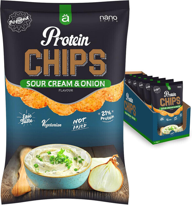 

Nano Supps Protein Chips 40g Barbeque Flavor Pack of 7