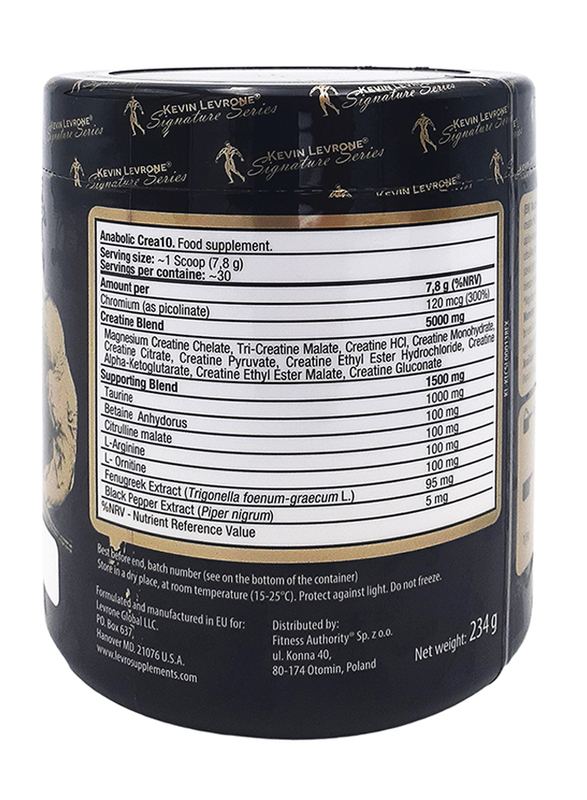 Kevin Levrone Anabolic Crea10 Food Supplement, 30 Servings, Pineapple