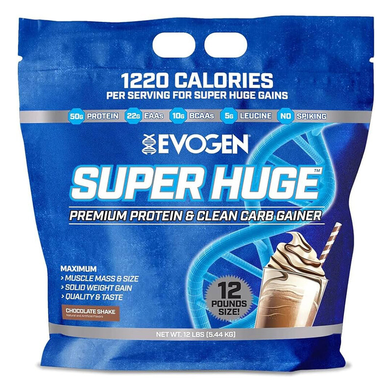

Evogen Super Huge Premium Protein & Clean Crab Gainer Chocolate Shake 5.44 Kg