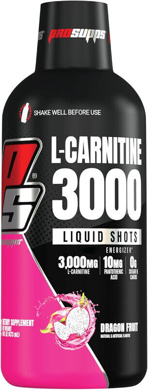 

ProSupps L-Carnitine 3000 Liquid Shots 473ml Dragon Fruit Flavor 31 Serving