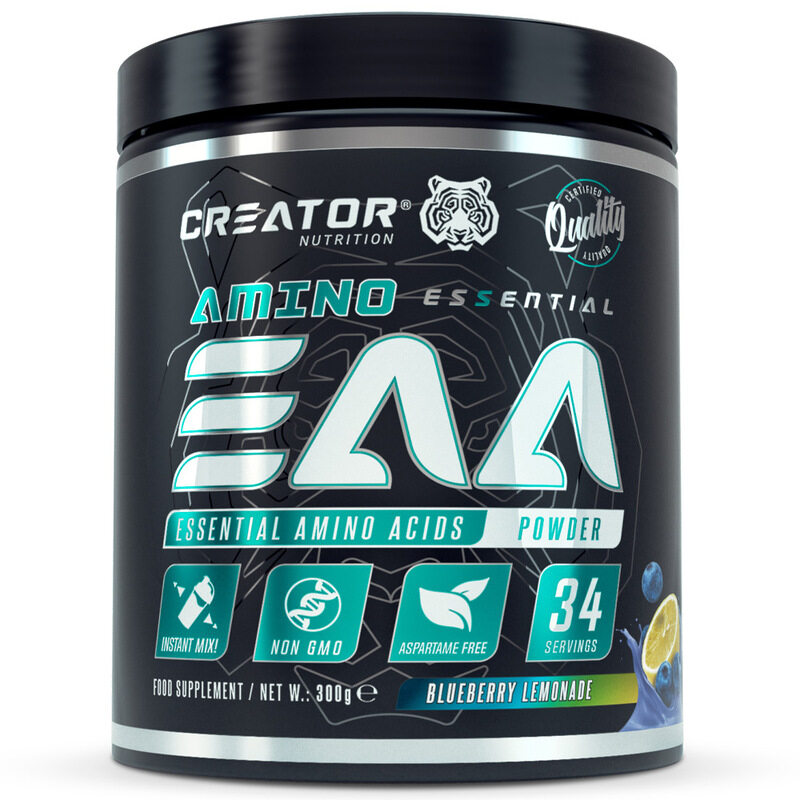 

Creator Nutrition, BCAA + Glutamine, Blueberry Lemonade, 370gm, 37 Servings