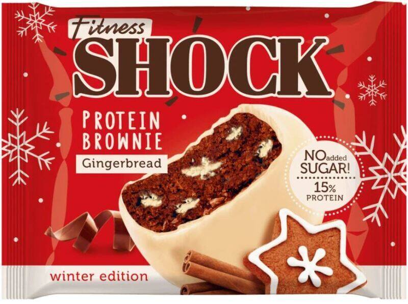 

Fitness Shock Protein Brownie Gingerbread Flavor 50g