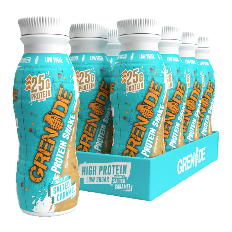 

Grenade Protein Shake, 330ml, Salted Caramel Flavor, Pack of 8