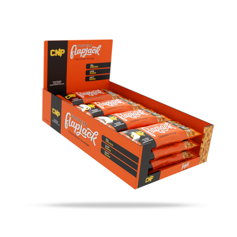 

CNP Protein Flapjack Protein Baked Bar, Chocolate Orange Flavor 75g Pack of 12