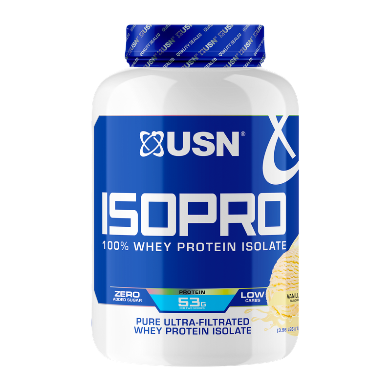 USN ISOPRO، 100% بروتين مصل الحليب المعزول، نكهة الفانيليا، 1.8 كجم