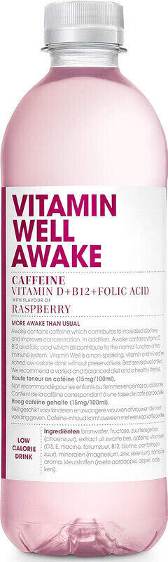 

Vitamin Well Awake 500ml Raspberry Flavor