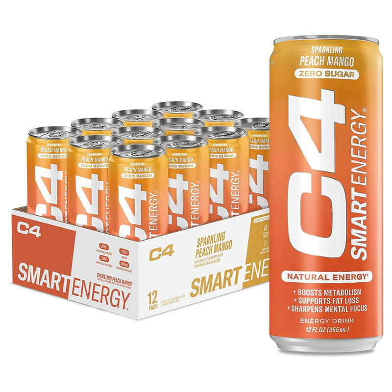 

CELLUCOR C4 Rtd Smart Energy 355ml Peach Pack of 12