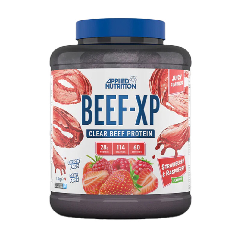 

APPLIED NUTRITION BEEF-XP Clear Beef Protein 60 Servings Strawberry & Raspberry 1.8kg