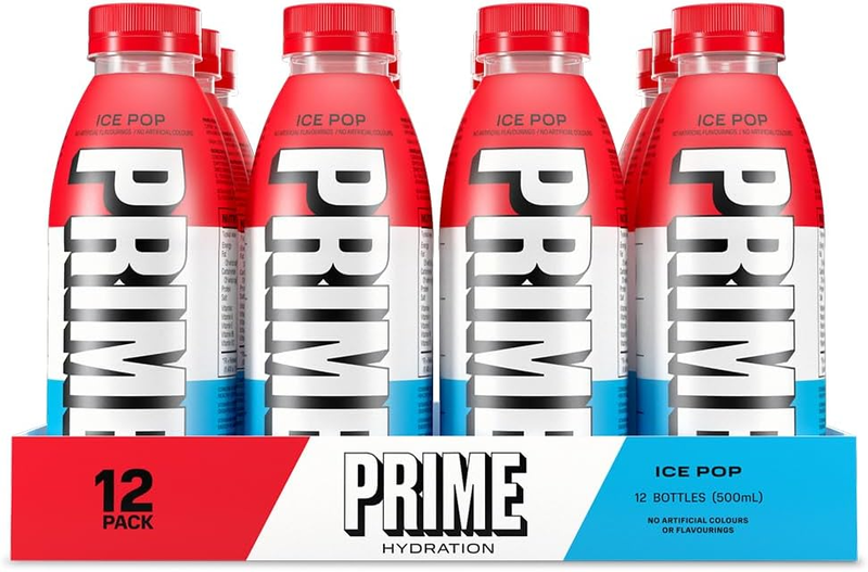 

Prime Hydration Drink 500ml Ice Pop Pack of 12