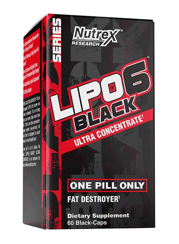 

Nutrex Research Ultra Concentration Lipo-6 Black Supplement, 60 Capsules