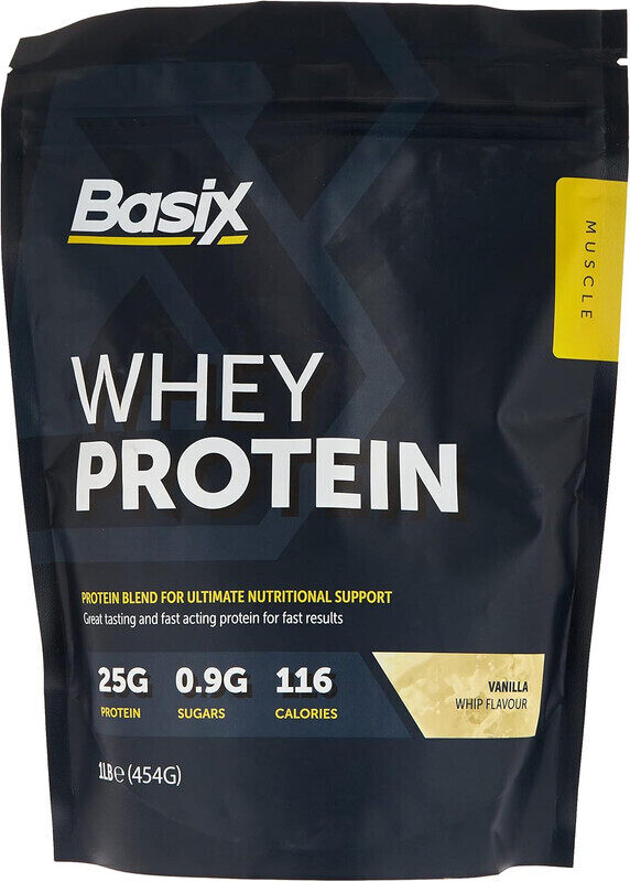 

Basix Whey Protein 1lb Vanilla Whip Flavor