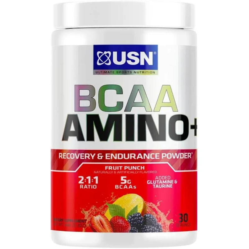 

USN BCAA Amino +, Fruit Punch Flavor 30 Serving