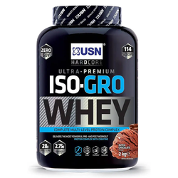 USN ISO-GRO Whey, Dutch Chocolate Flavor, 2kg, 114 Serving