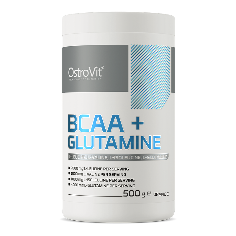 Ostrovit BCAA + Glutamin 500g Orange Flavor 50 Servings