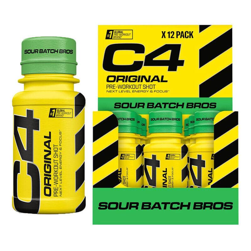 

Cellucor C4 Drink Shots 60ML Sour Batch Bros Pack of 12