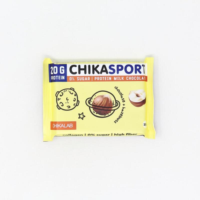 Chikalab Chikasport Protein Milk chocolate + Hazelnuts 100g