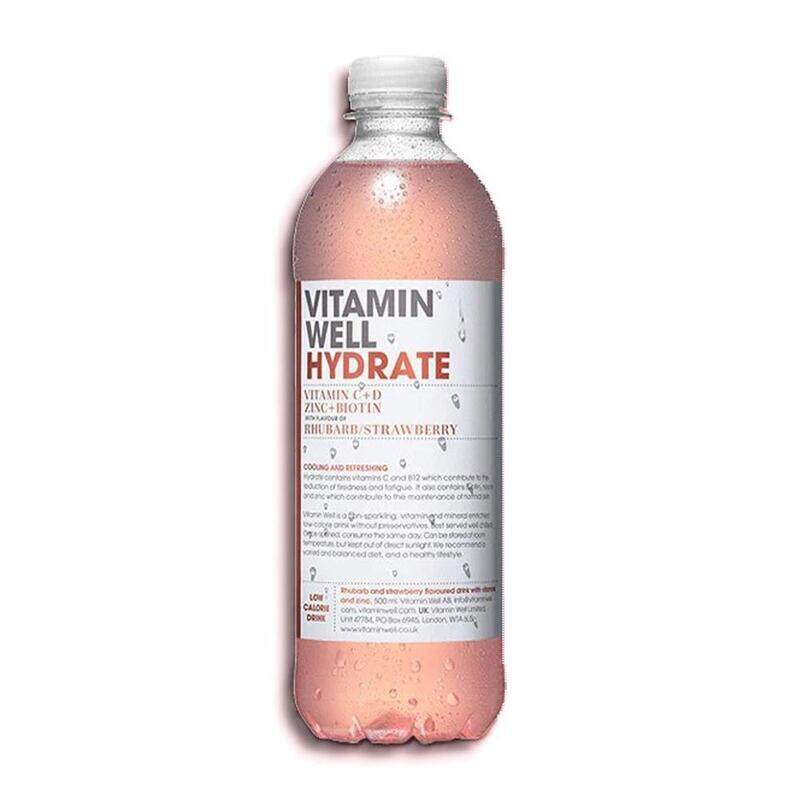 

Vitamin Well Hydrate Rhubarb/Strawberry 500ml