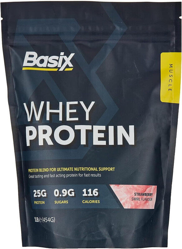 

Basix Whey Protein 1lb Strawberry Flavor