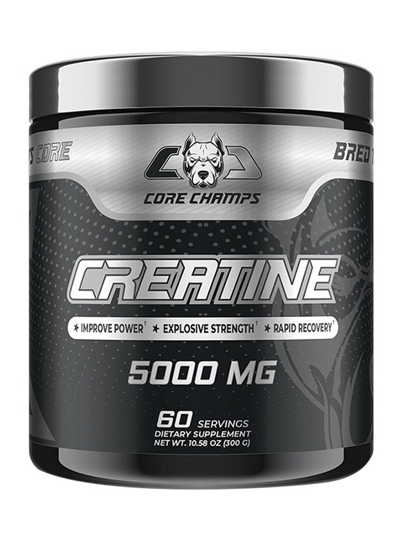 CORE CHAMPS Creatine Monohydrate 5000Mg, 60 Servings, Unflavoured