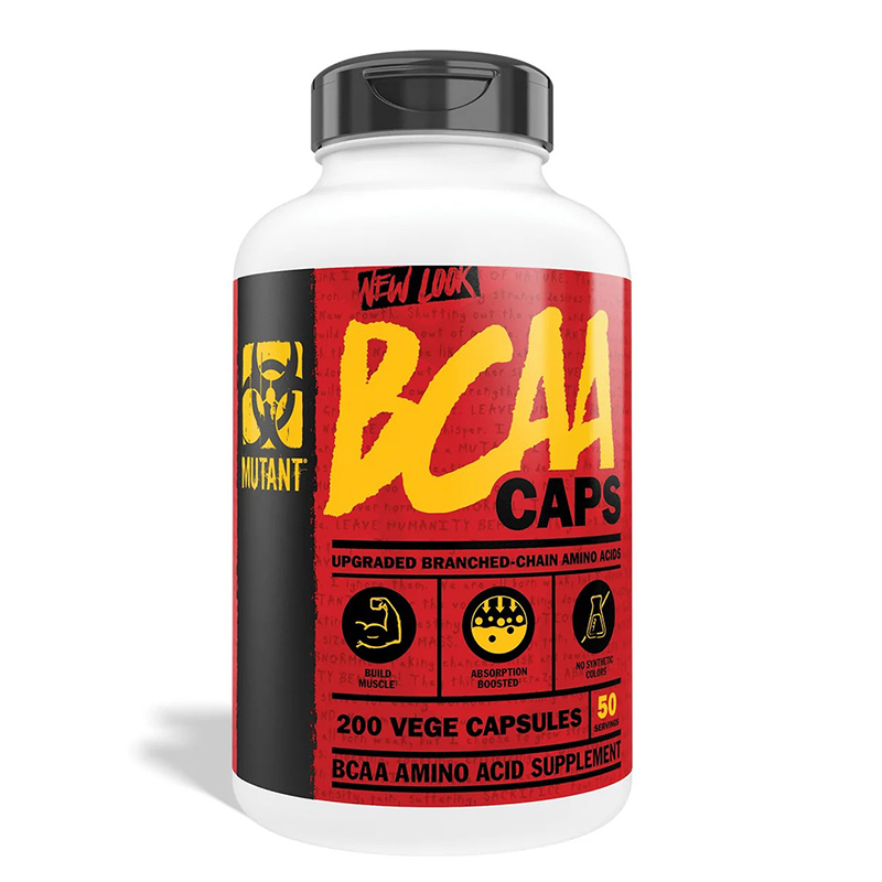 MUTANT BCAA 200 Vege Capsules 50 Servings 