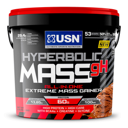 USN Hyperbolic Mass GH, 4 kg, 53 Servings, Dutch Chocolate