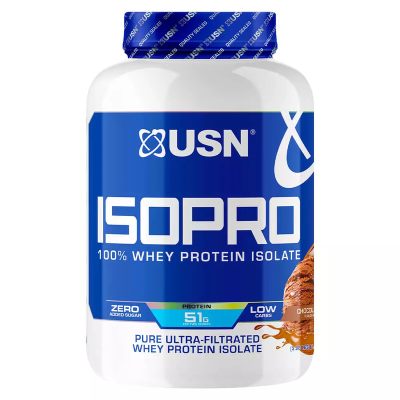 

USN ISOPRO 100% Whey Protein Isolate, Chocolate Flavor, 1.8 Kg, 60 Serving