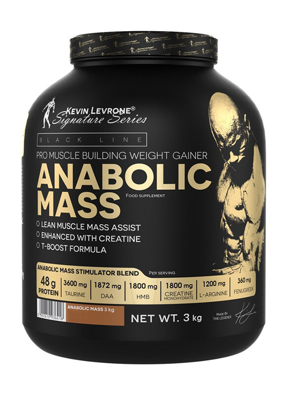

Kevin Levrone Anabolic Mass Gainer Food Supplement, 3 KG, Chocolate