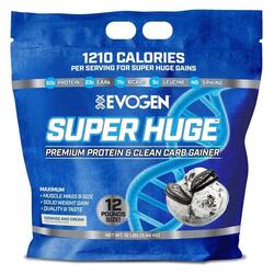 Evogen Super Huge Premium Protein & Clean Carb Gainer Cookies and Cream 5.4 Kg