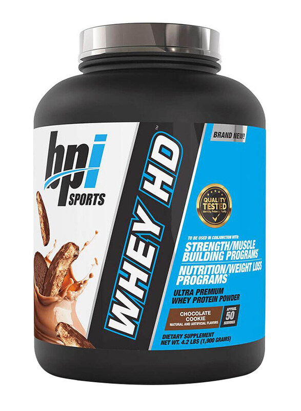 

BPI Sports Whey HD Protein, 4.2lbs, Chocolate Cookie