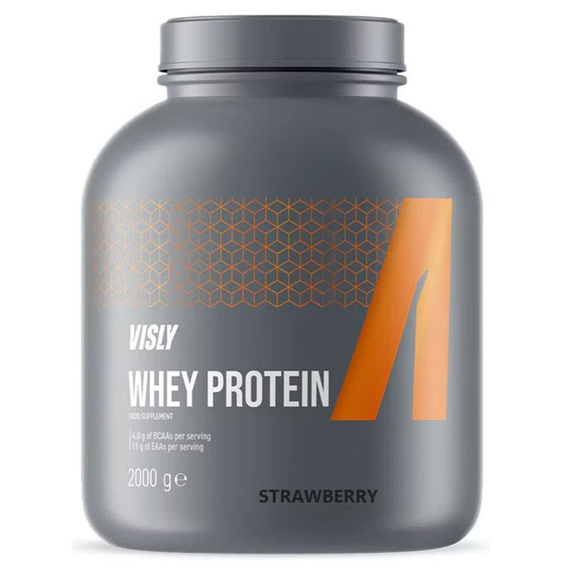 Visly Protein Whey Strawberry, 2000g, 66 Servings