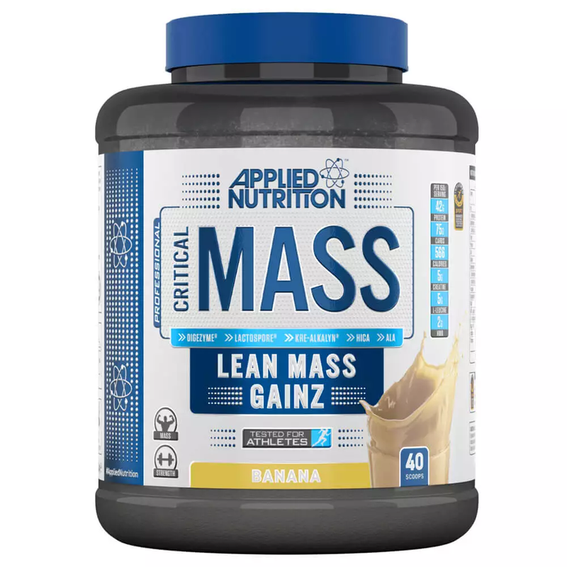 

Applied Nutritiion Applied Nutrition Critical Mass, Lean Mass Gainz, Banana Flavor, 2.4Kg, 16 Serving