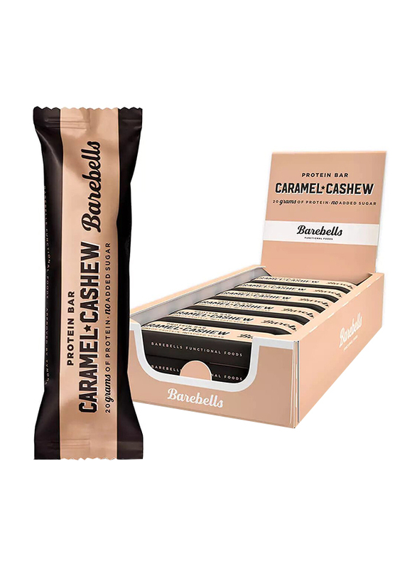 Barebells Protein Bar, 12 x 55g, Caramel Cashew