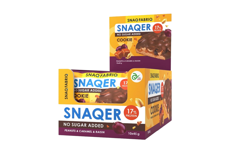 

Snaq Fabriq Snaqfabriq Snaqer Cookie Peanuts And Caramel & Raisin 1 Box (10 x 45g)