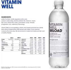 Vitamin Well Reload Lemon Lime 500ml