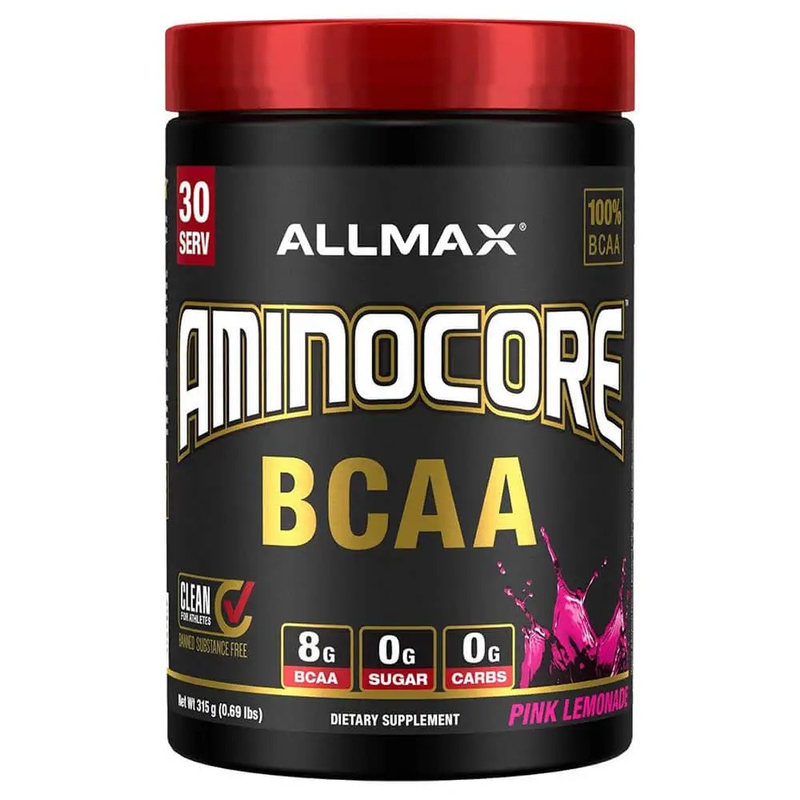 Allmax Amino Core BCAA Zero Sugar Zero Carb, Pink Lemonade, 30 Servings, 315g