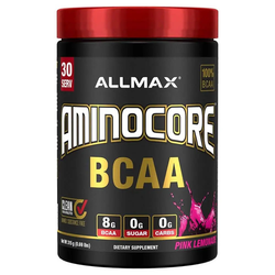 Allmax Amino Core BCAA Zero Sugar Zero Carb, Pink Lemonade, 30 Servings, 315g