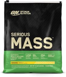 Optimum Nutrition Serious Mass 16 Servings 12LB Banana Flavour 5.44kg