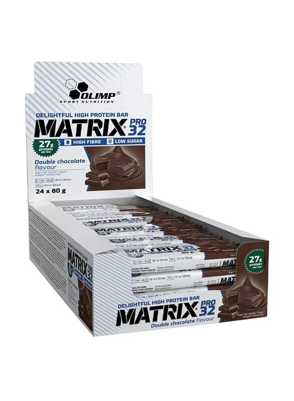 

Olimp Sport Matrix High-Protein Bar, 24 x 80g, Double Chocolate