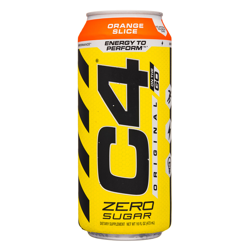 C4 Zero Sugar Energy Drink Orange Slice 500ml