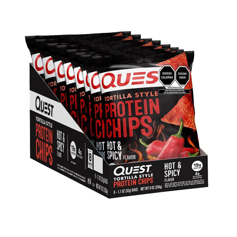 

Quest Protein Chips 32g Hot & Spicy Flavor Pack of 8