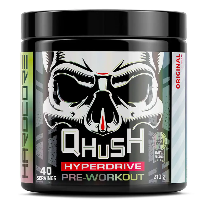 

USN QHUSH Hyperdrive Pre-Workout, Original Flavor, 210g