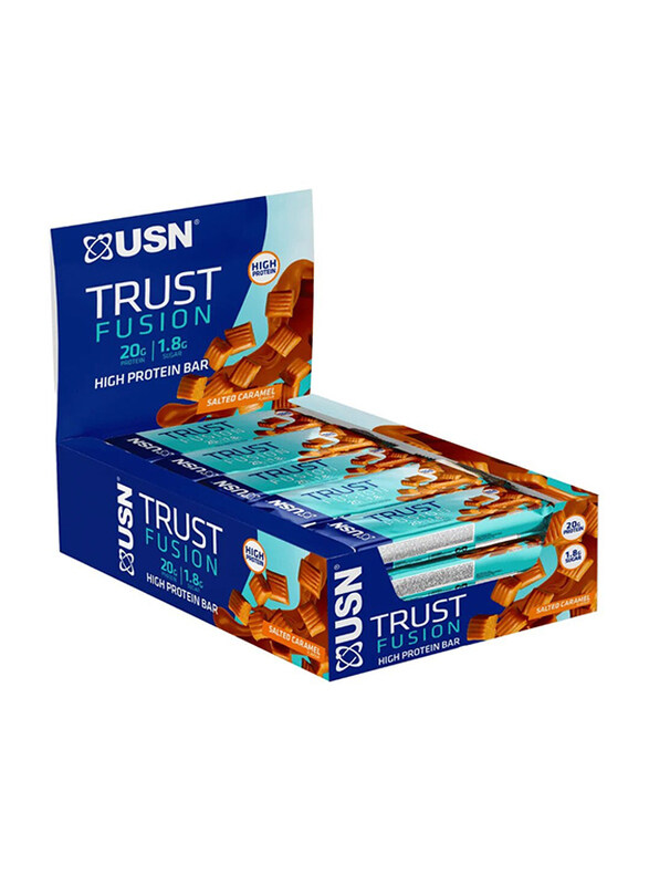 

USN Trust Fusion Protein Bar, 15 x 55g, Salted Caramel