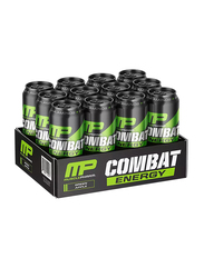 Musclepharm Combat Energy Drink, 12 x 473ml, Green Apple