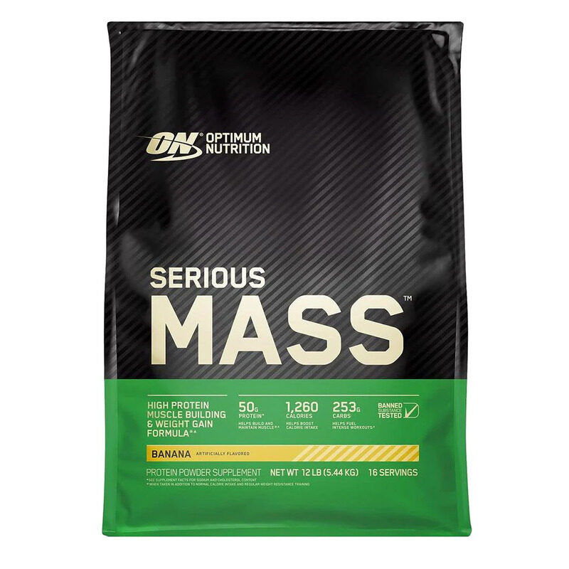 

Optimum Nutrition Serious Mass 16 Servings 12LB Banana 5.44kg