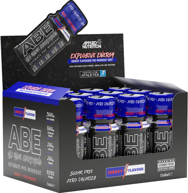 عبوة من 12 قطعة من Applied Nutrition Ultimate Pre Workout Shot Energy 60 مل