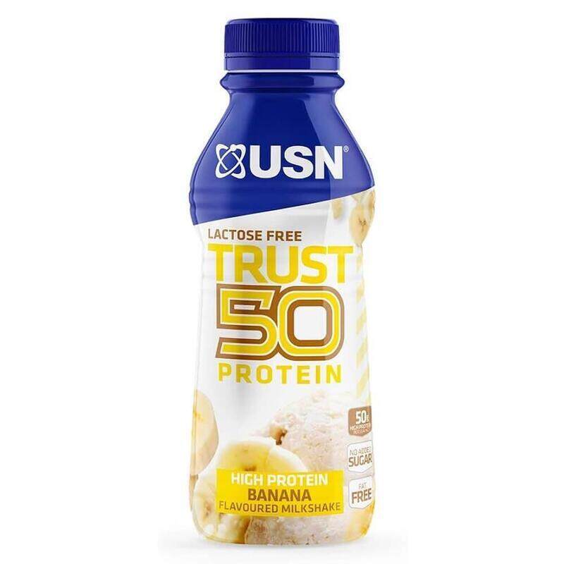 

USN Trust 50 Protein Shake, Banana Milkshake, 500ml,